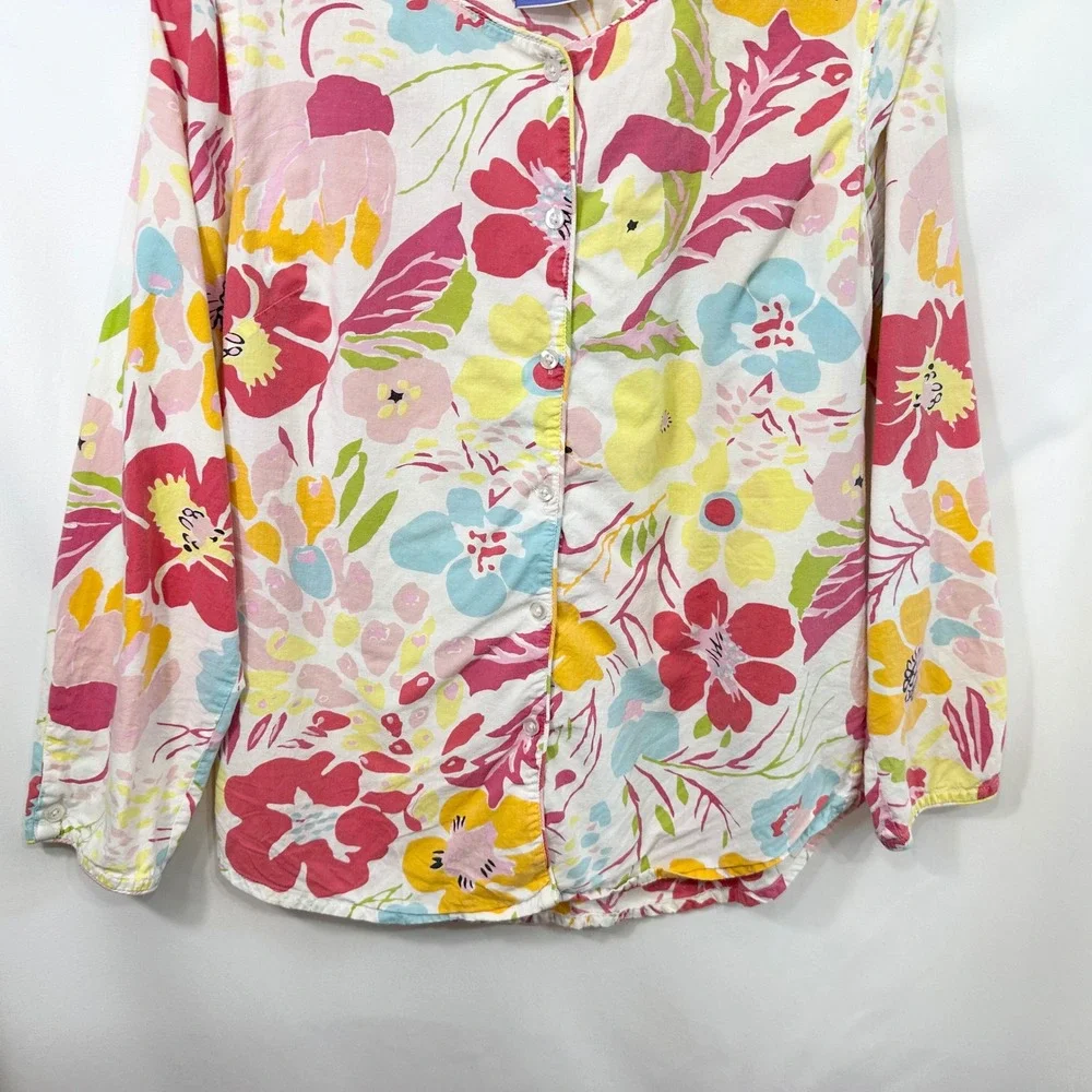 Pine Cone Hill Fine Linens Small Floral Pajama Set with Carry Bag Lounge 287